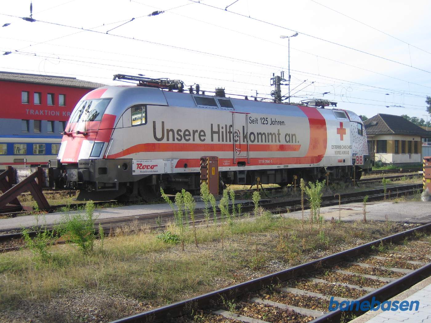 Et "reklame" lokomotiv i sidesporet