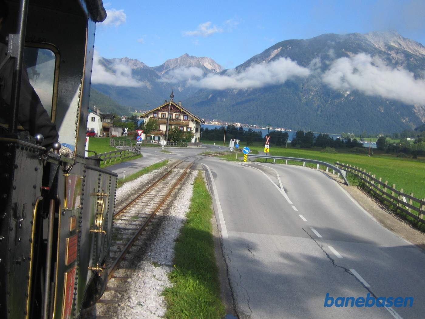 Overkørslen lige før Maurach Achensee Seespitz