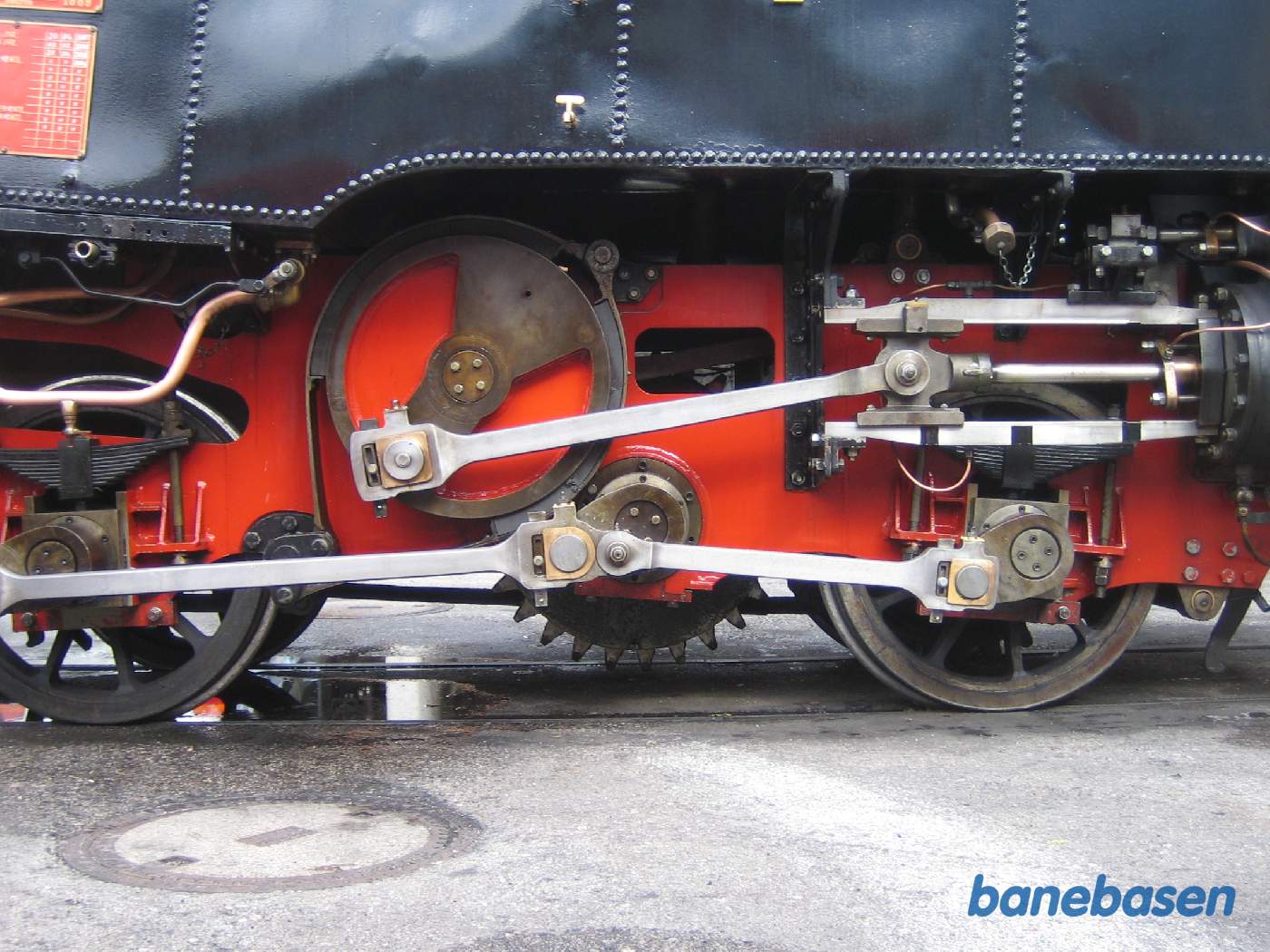 Tandhjulslokomotivets gearing, bremse og tandhjul