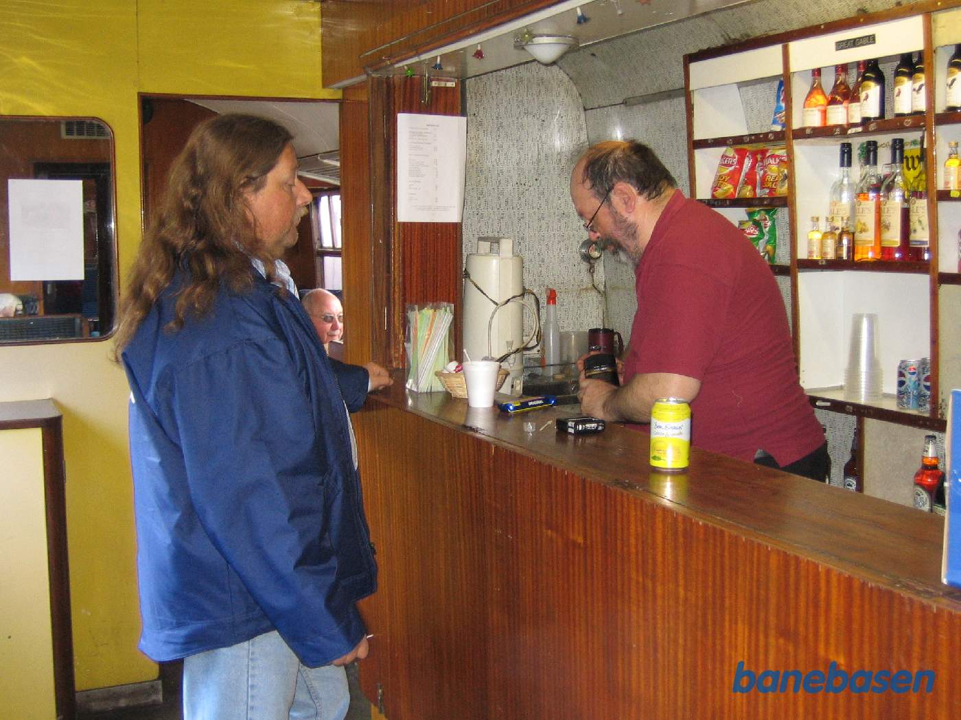 Billede af kiosken i spisevognen