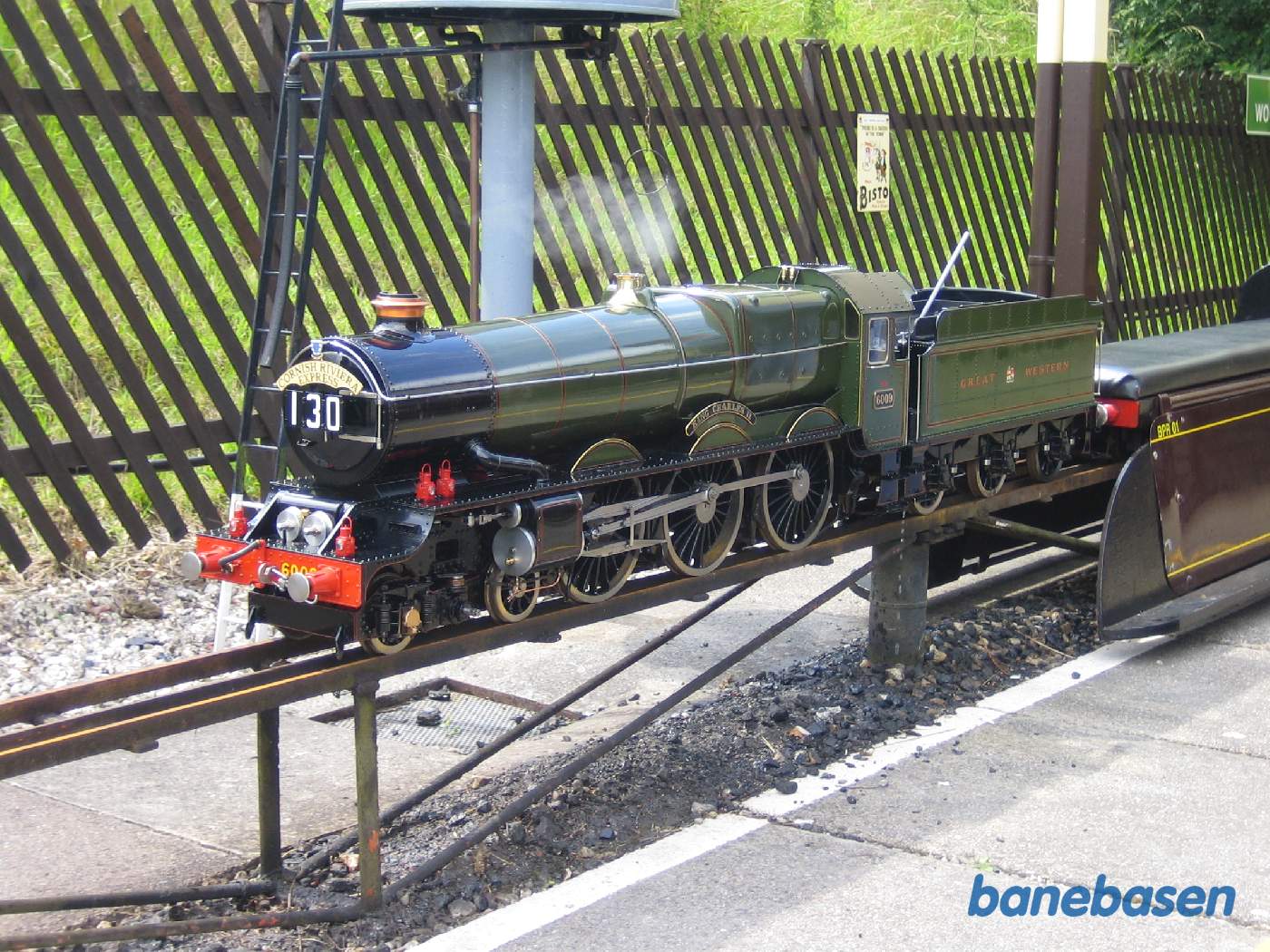 Nærbillede af lokomotivet