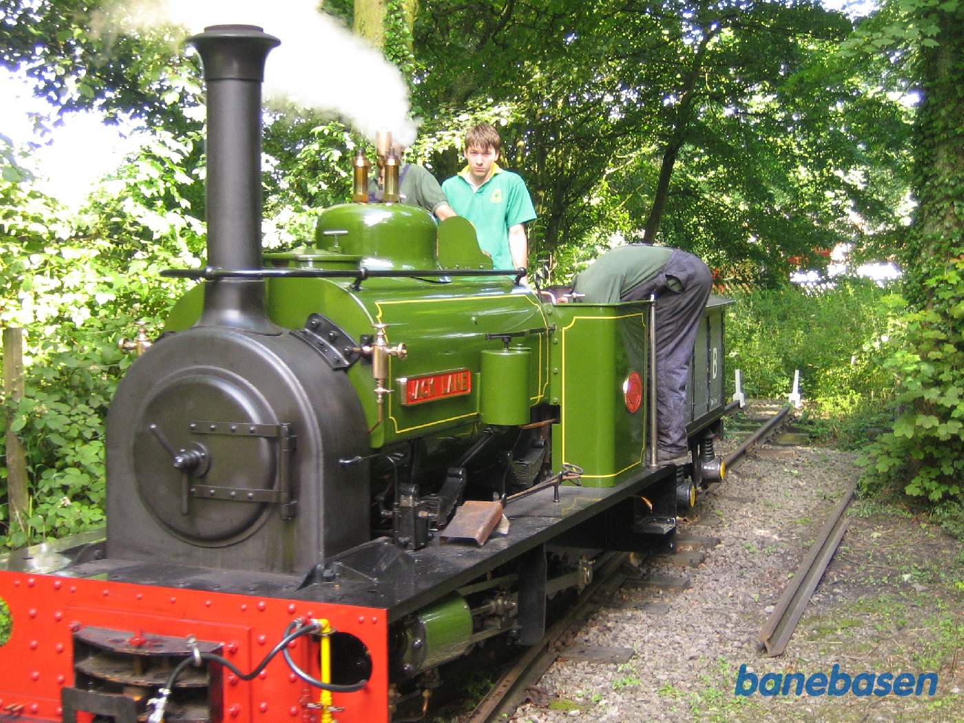 Det grønne lokomotiv under omløb