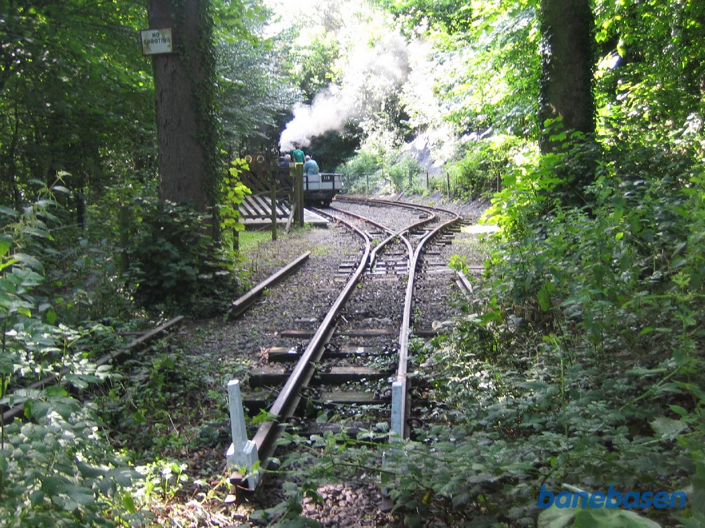 Et vue ind over stationsområdet fra sporstopperen