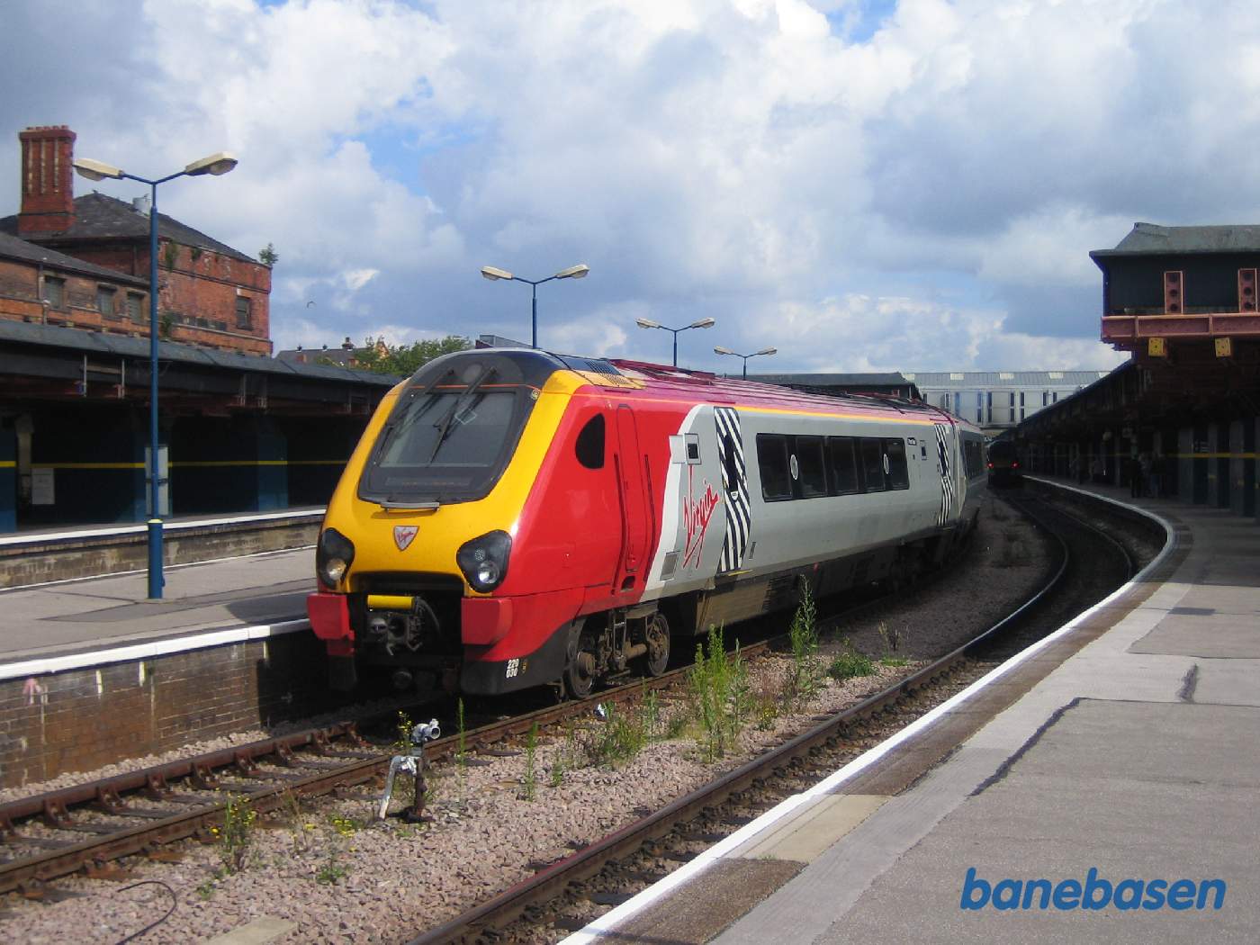 Persontoget på vej syd over