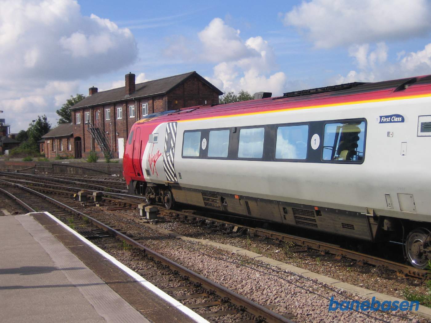 Persontoget på vej syd over