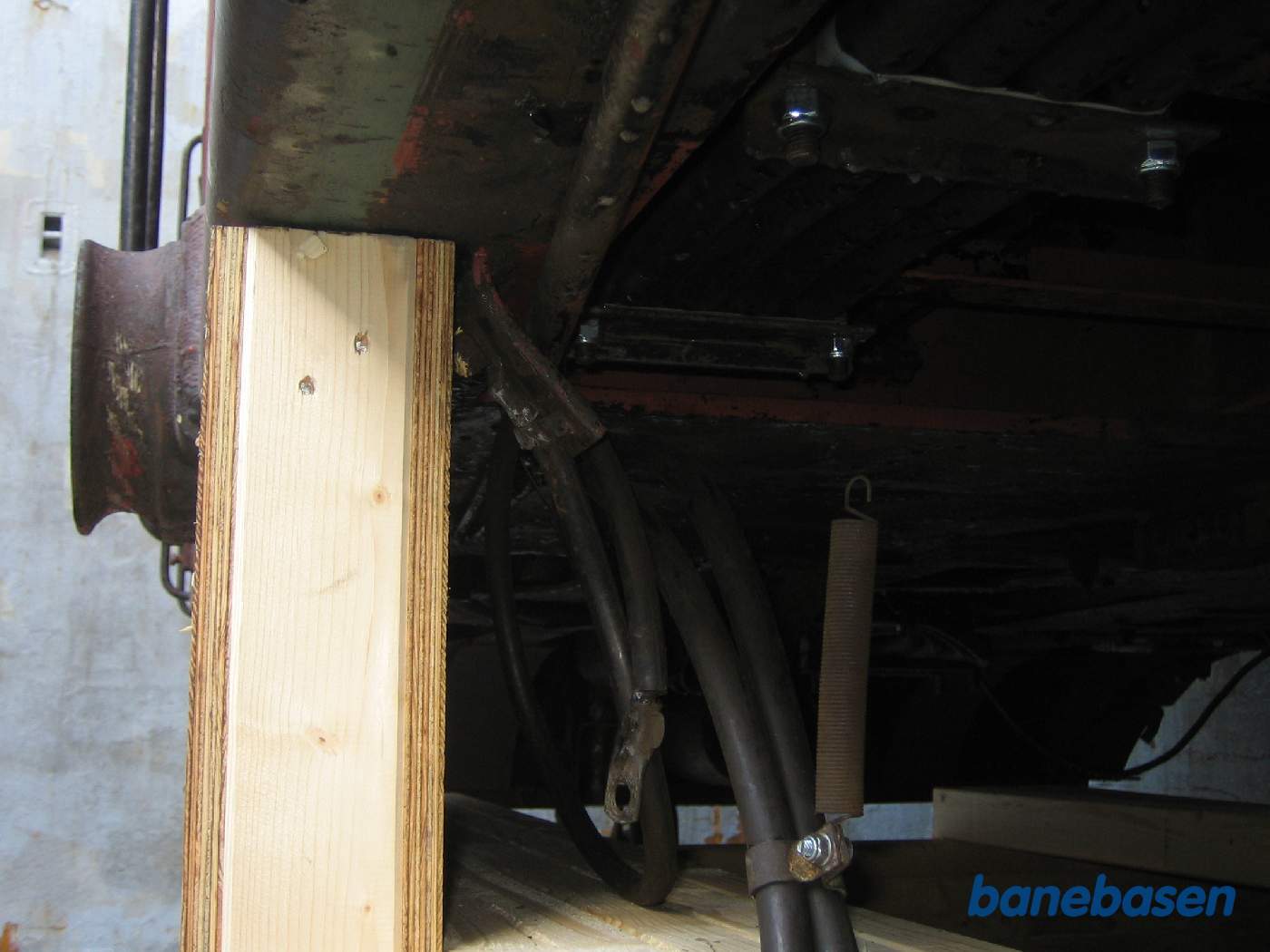 Nærbillede af en af kassernes støttepunkter