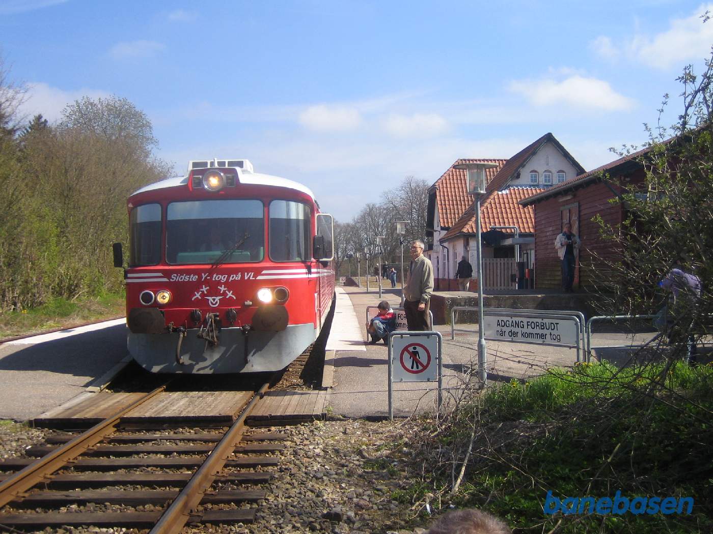 Y-toget kommet til Store Merløse for fotografering