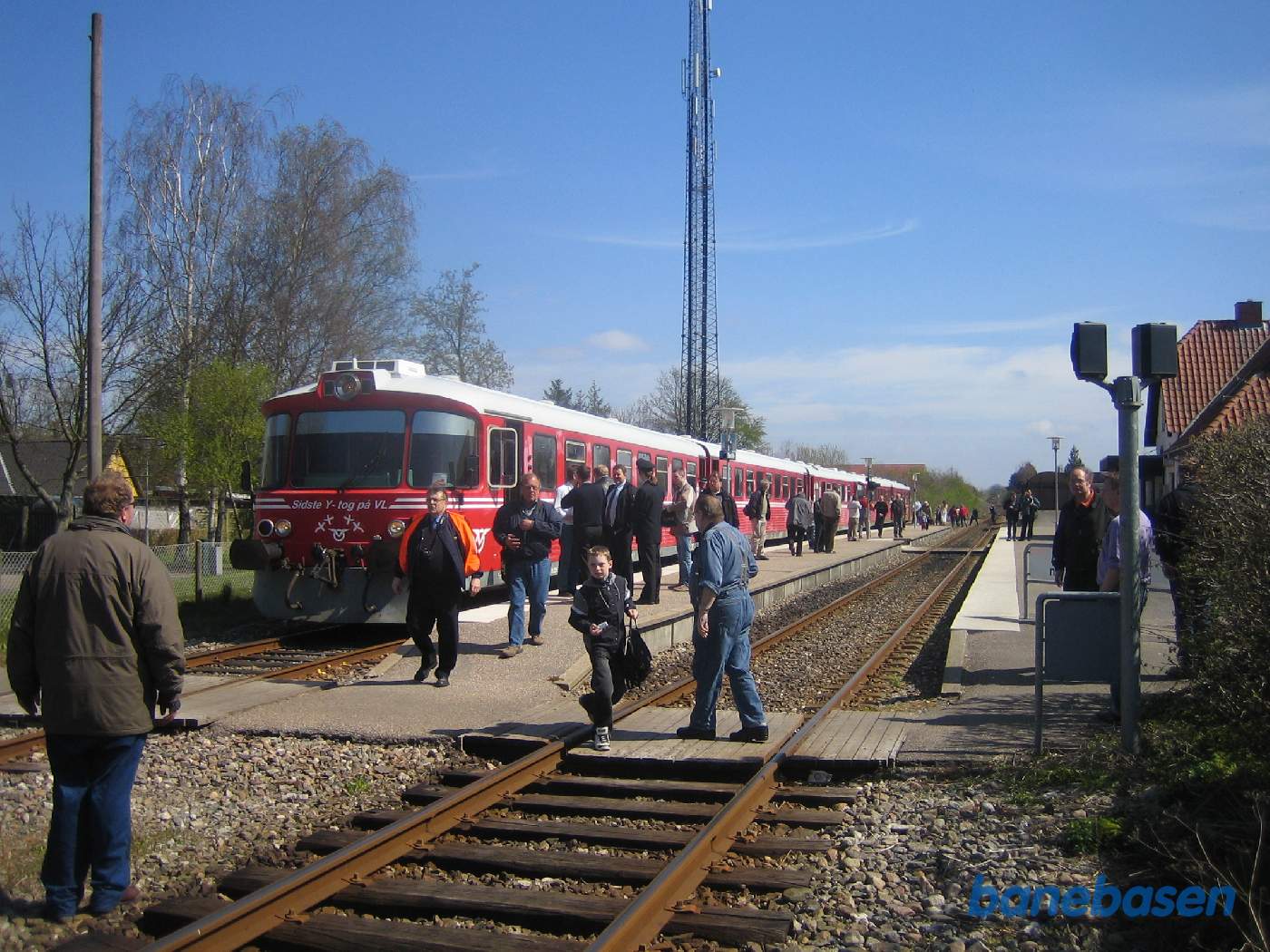 Y-toget kommet til Stenlille for fotografering