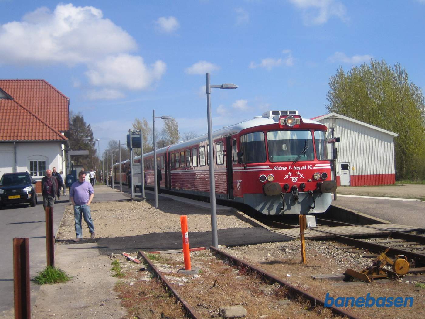 Y-toget kommet til Ruds-Vedby for fotografering