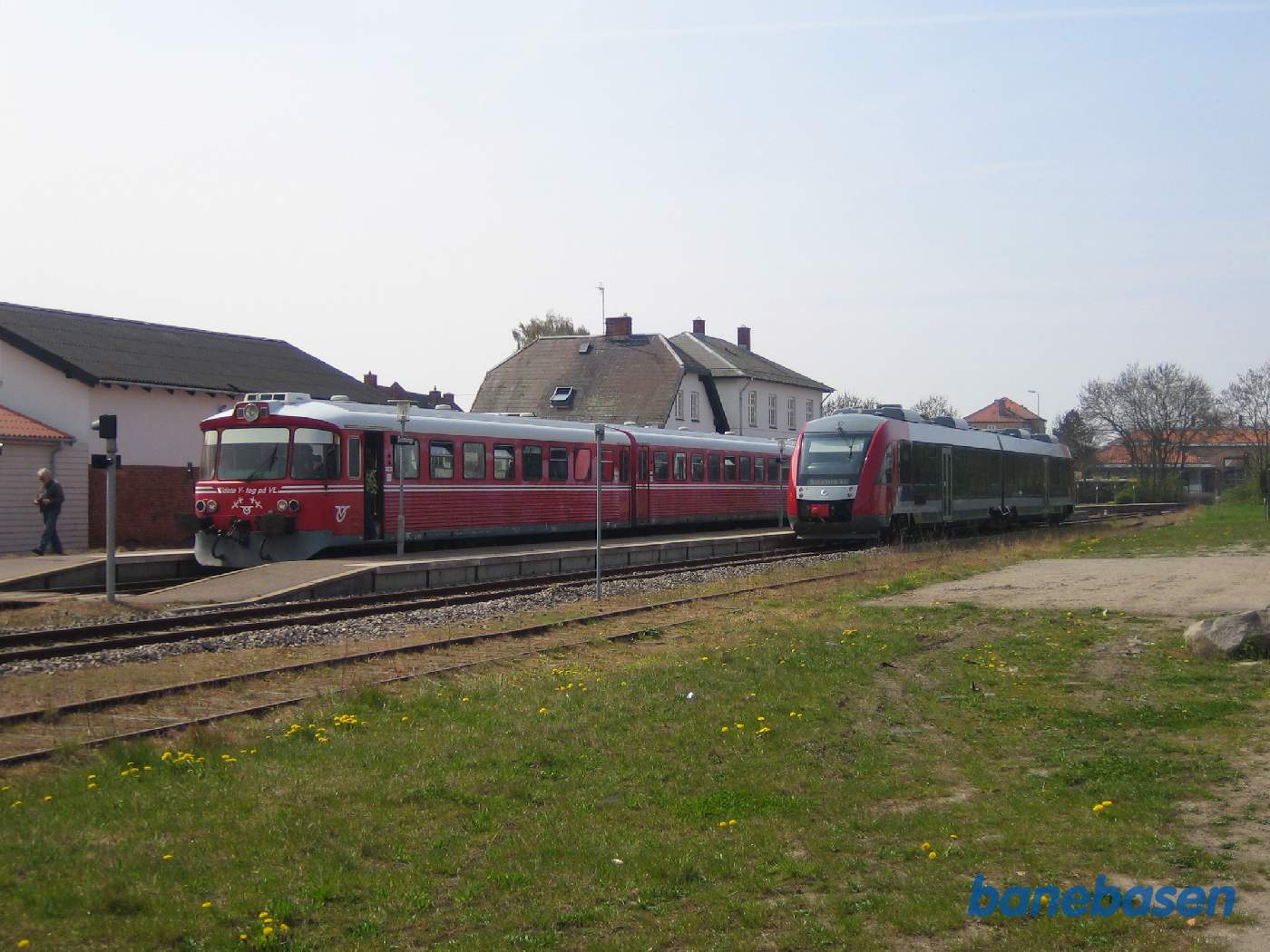 Krydsning på stationen