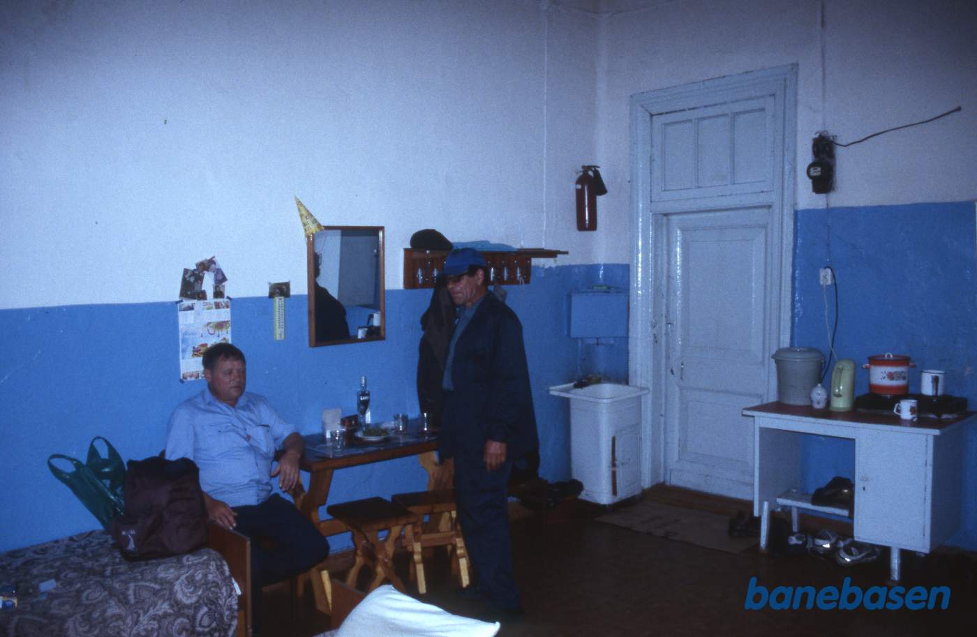 Vi var indbudt til at overnatte i lokomotivpersonalets soverum