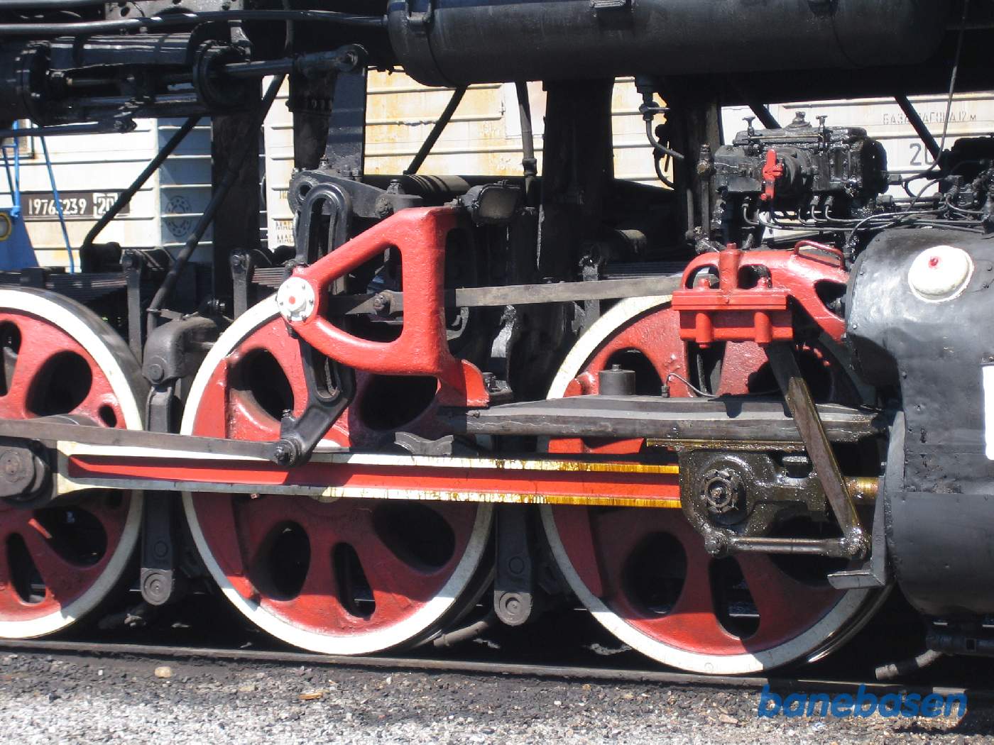 Nærbillede af styringen og krydshovedet