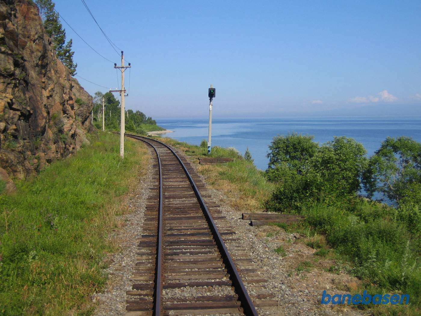 Vi nærmer os Ulanova, det fremskudte signal til højre viser kør