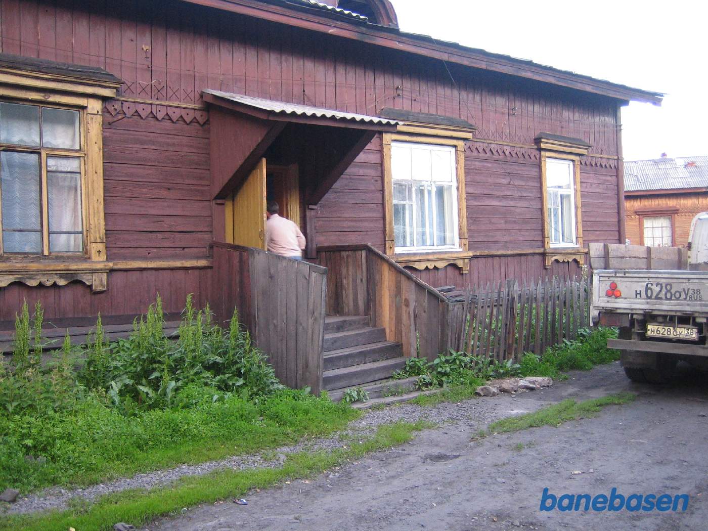 Indgangen til "hotellet", hvor vi skal overnatte