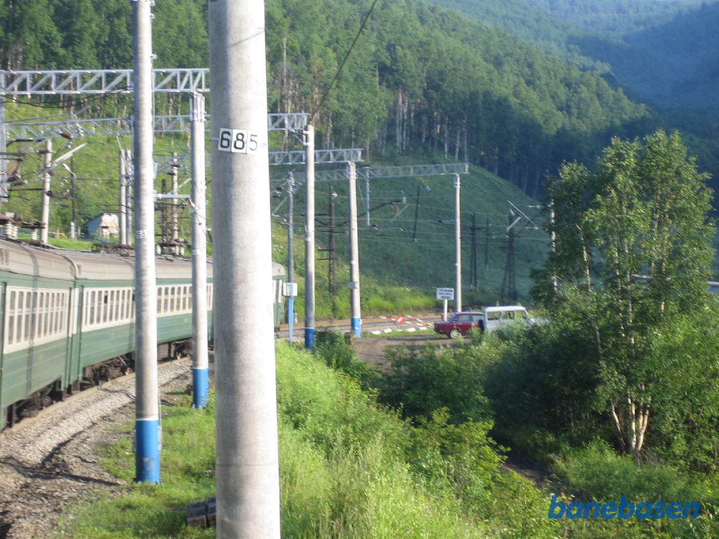 Et simpelt trinbræt på strækningen