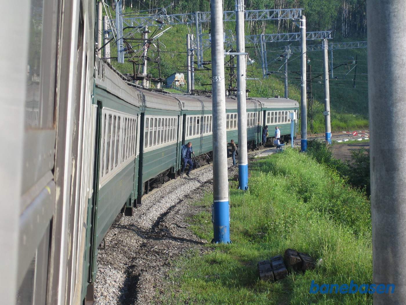 Et simpelt trinbræt på strækningen