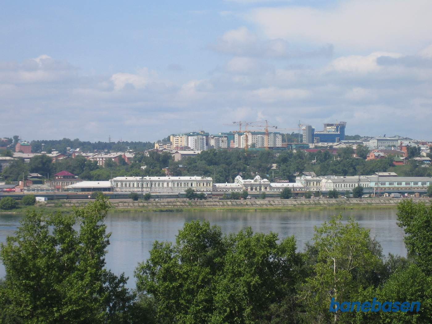 Stationen set fra vores værelse på Hotel Irkutsk