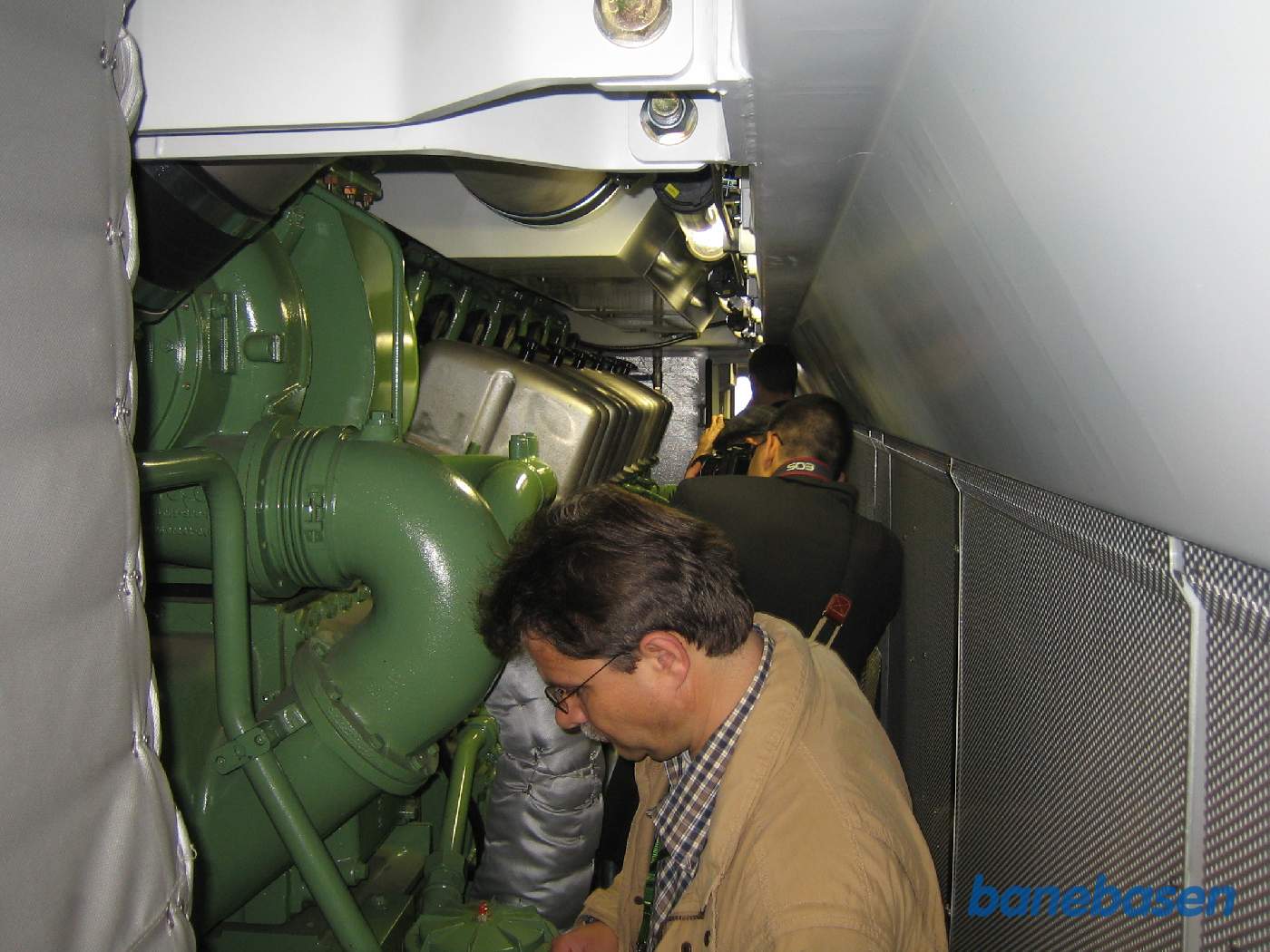 Dieselmotoren i et diesellokomotiv