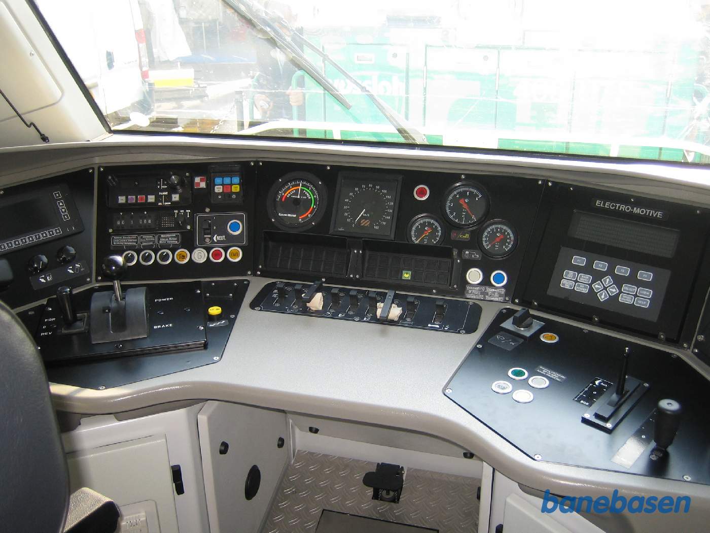 Førerbordet i et helt nyt tog