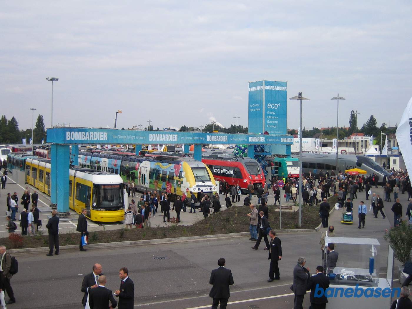 Et vue ud over hele det store udvendige udstillingsområde