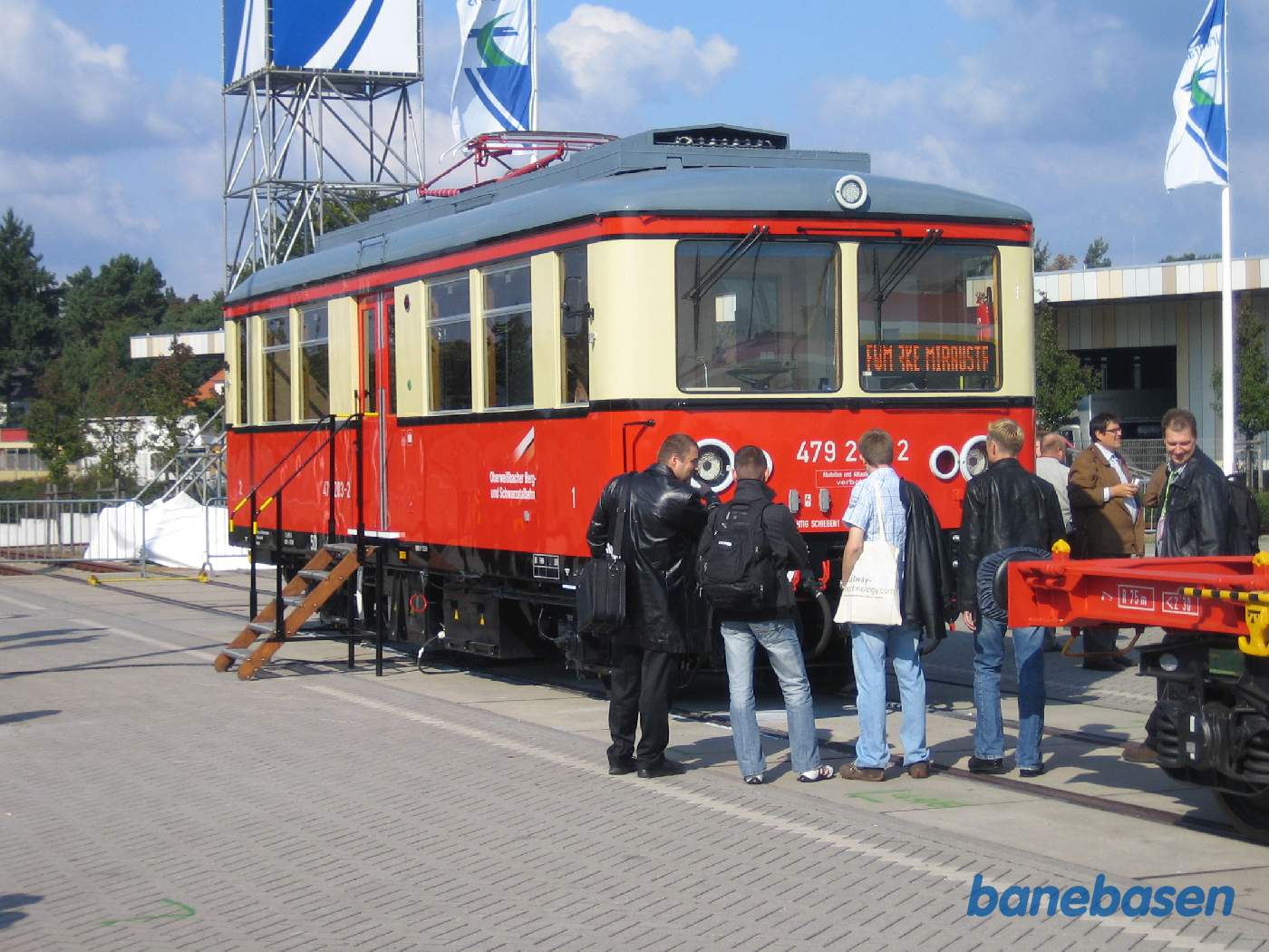 En gammel elektrisk motorvogn