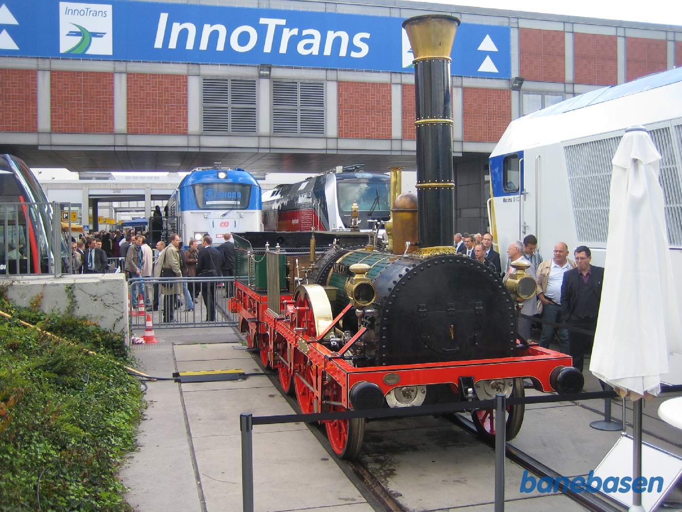 En kopi af det tyske lokomotiv Adler