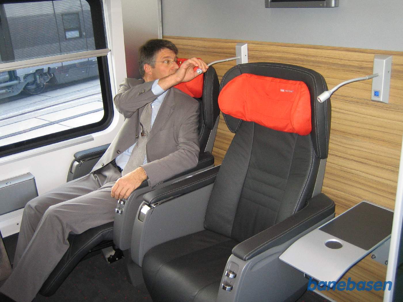 Sæderne i ÖBB railjet afprøves