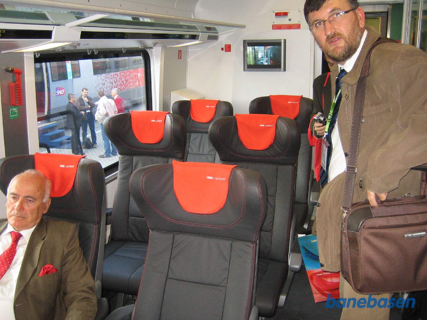 Sæderne i ÖBB railjet afprøves