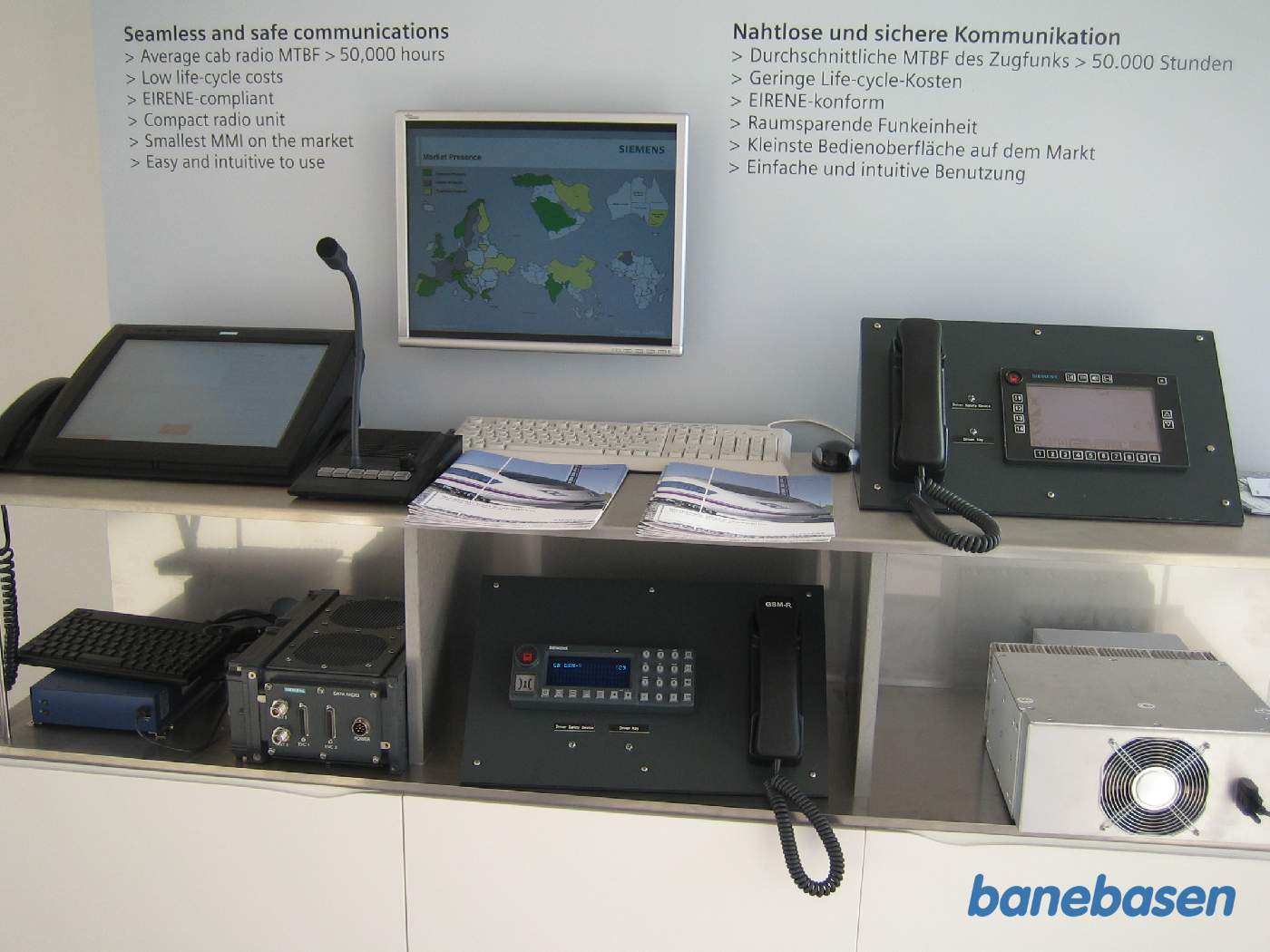 Radioudstyr til kommunikation med fjernstyringen/toglederen