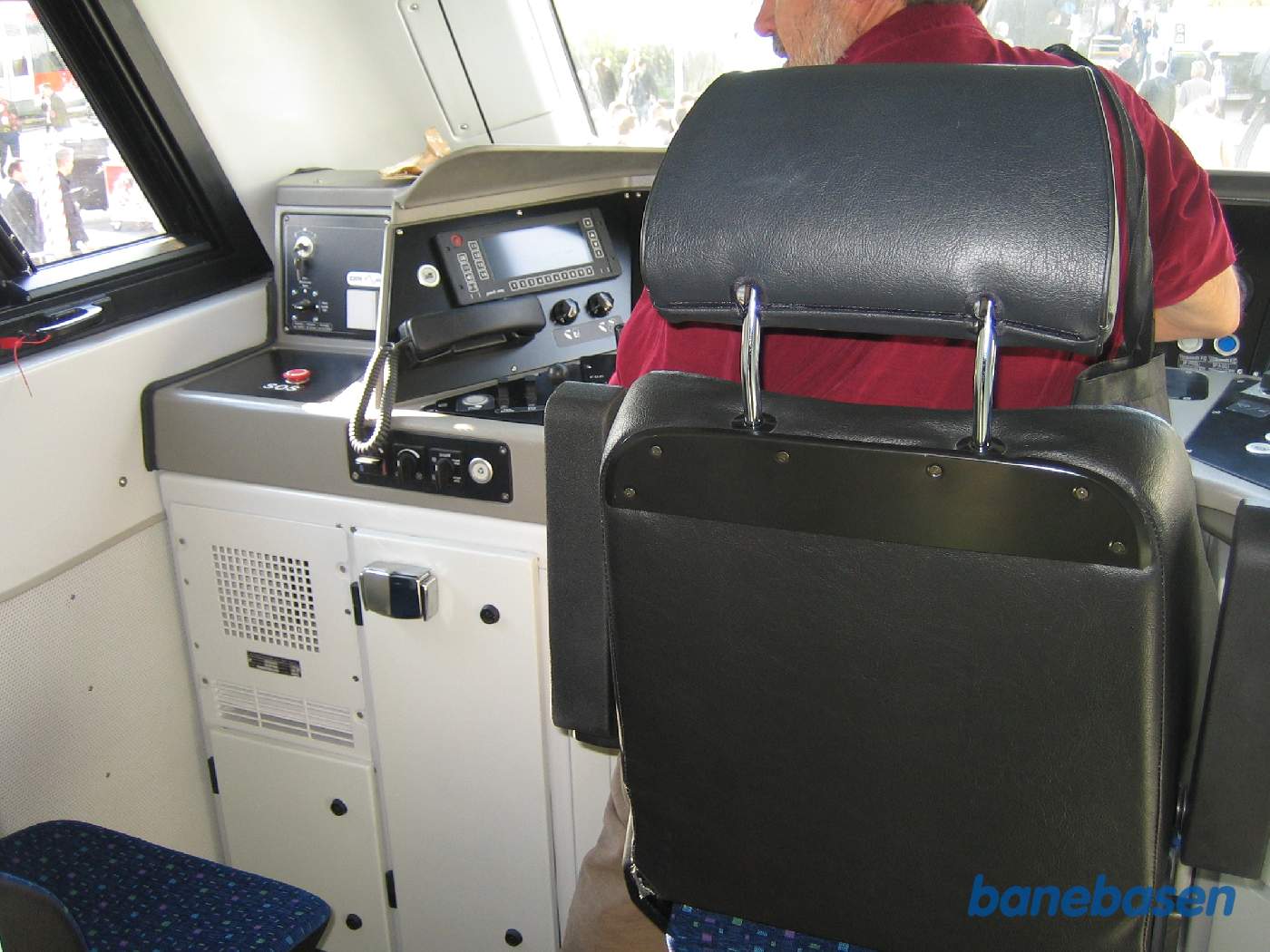 Førerrummet i et helt nyt tog