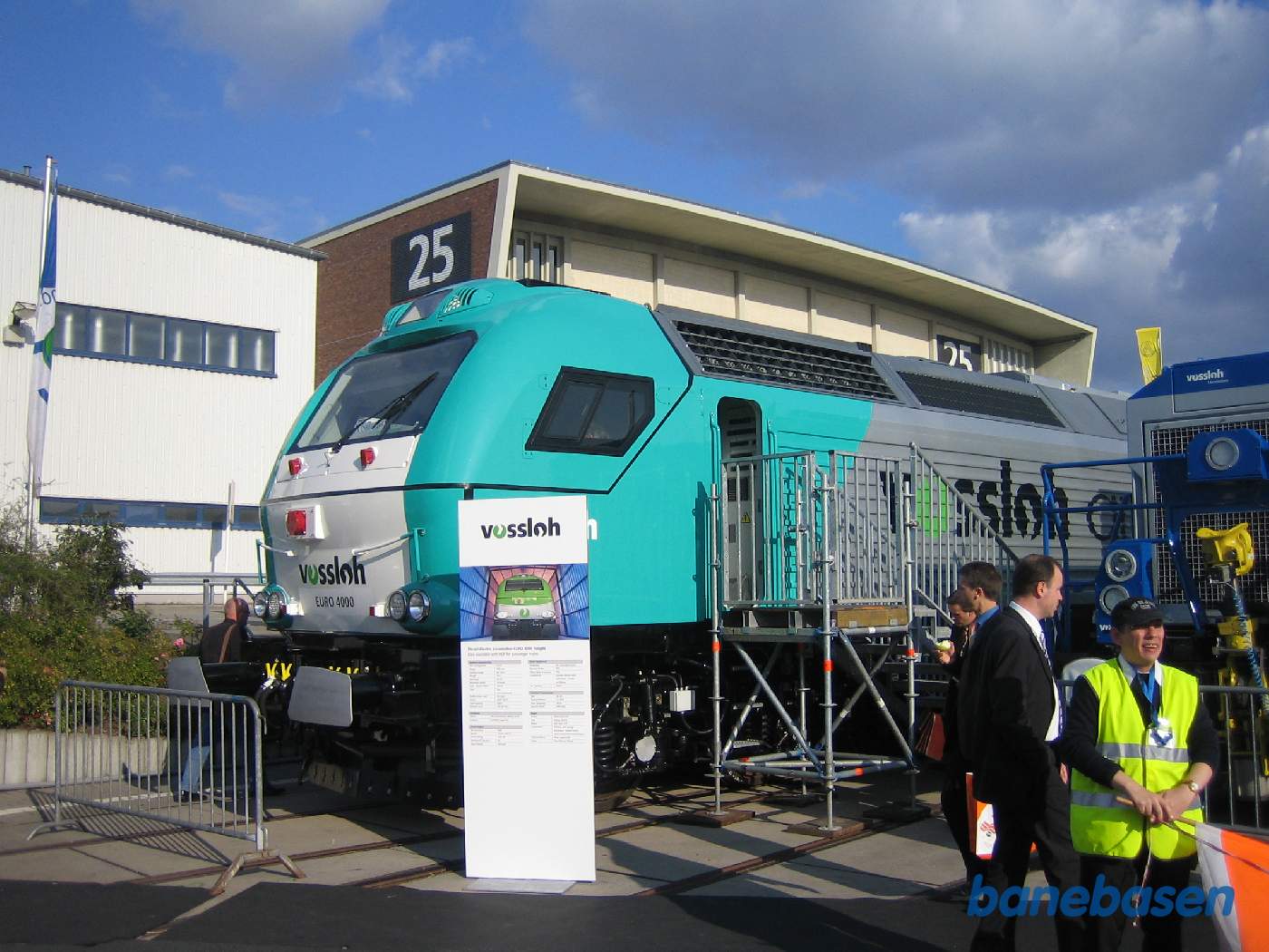 Diesellokomotivet fra Vossloh set udefra