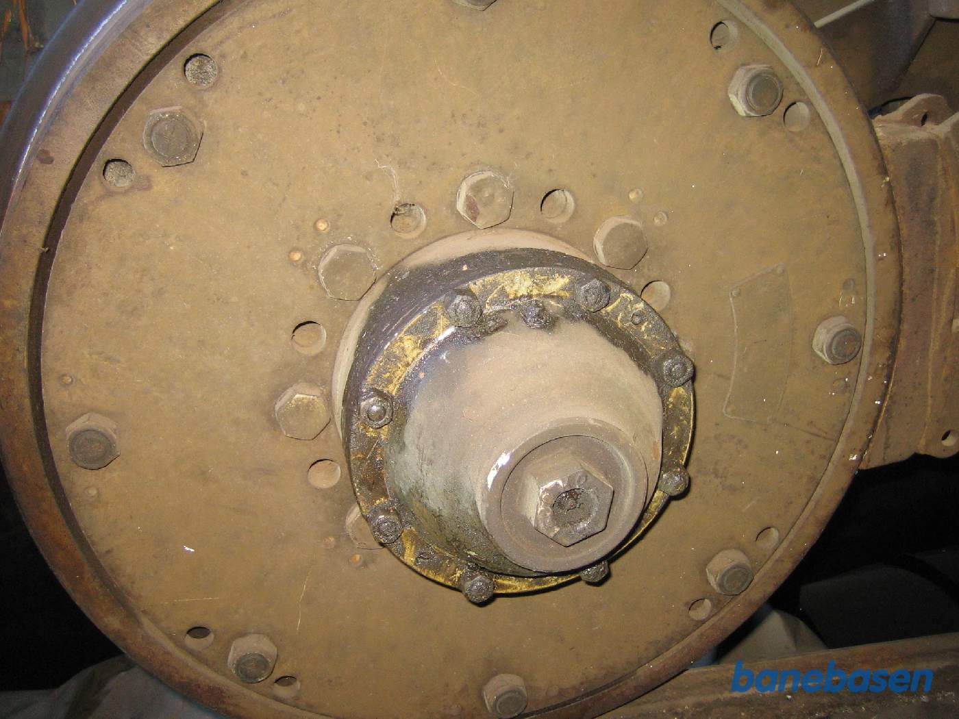 Billede af hjulnauet med beskyttelsesdæksel