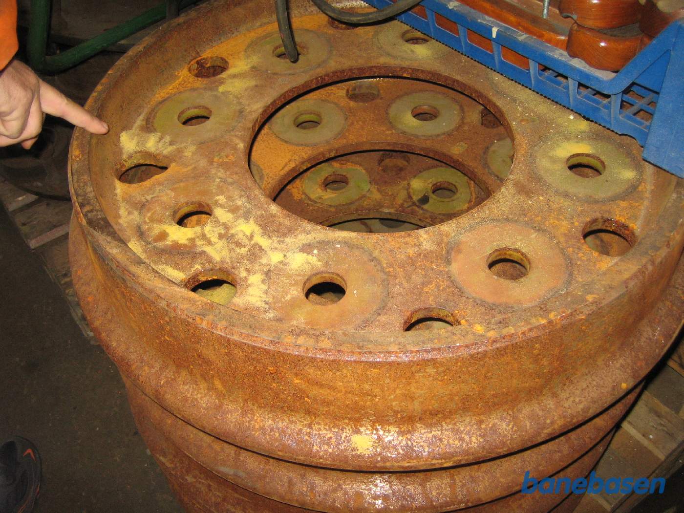 Løse hjul til skinnebusserne