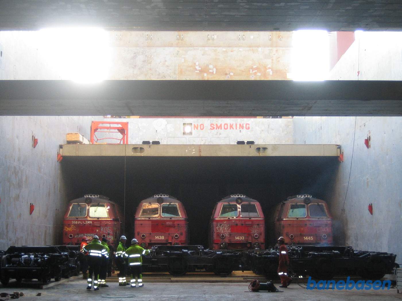 Et vue ud over bogierne og de 4 MZ