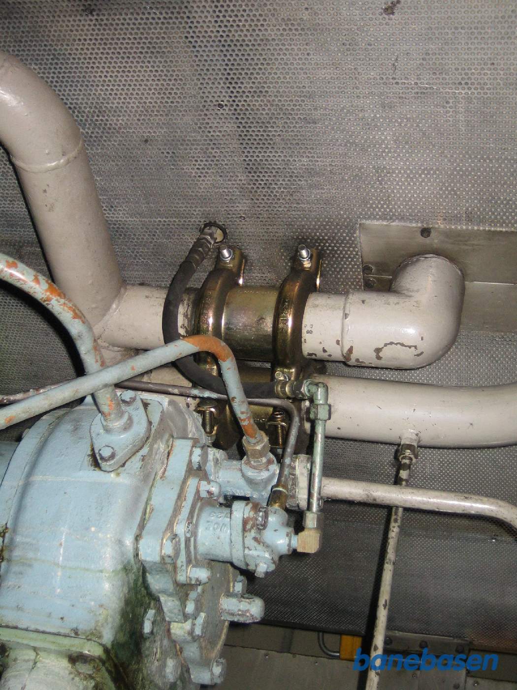 En detalje i lokomotivet