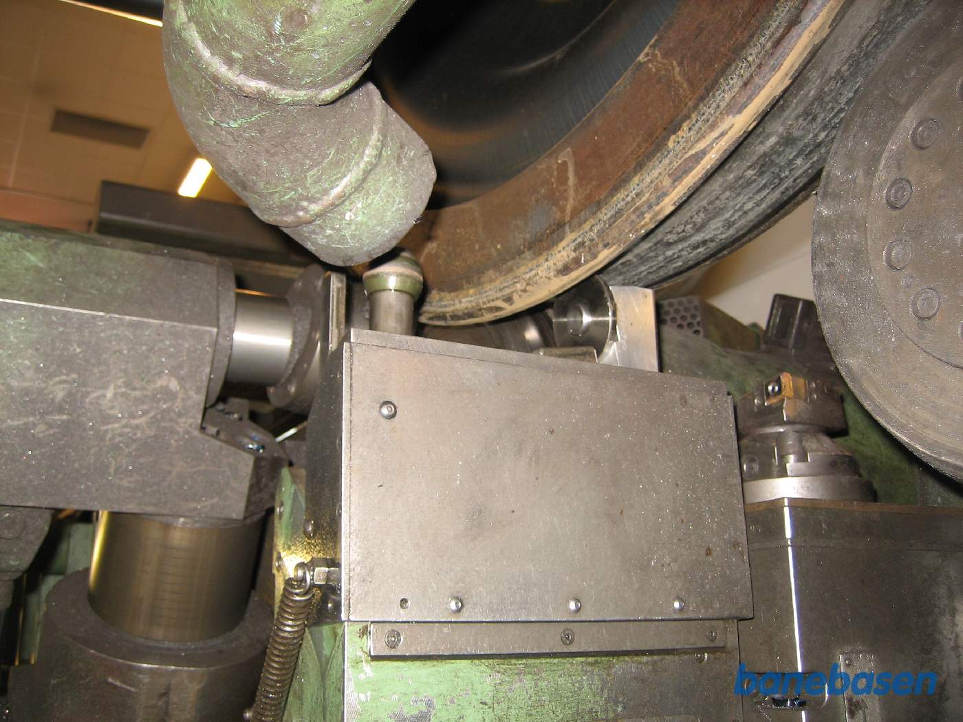 Billede af hjulafdrejning på underfloor drejebænken