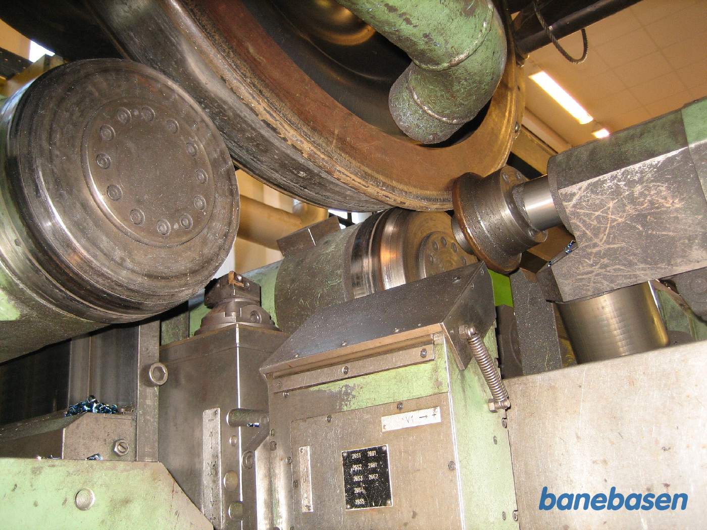 Billede af hjulafdrejning på underfloor drejebænken