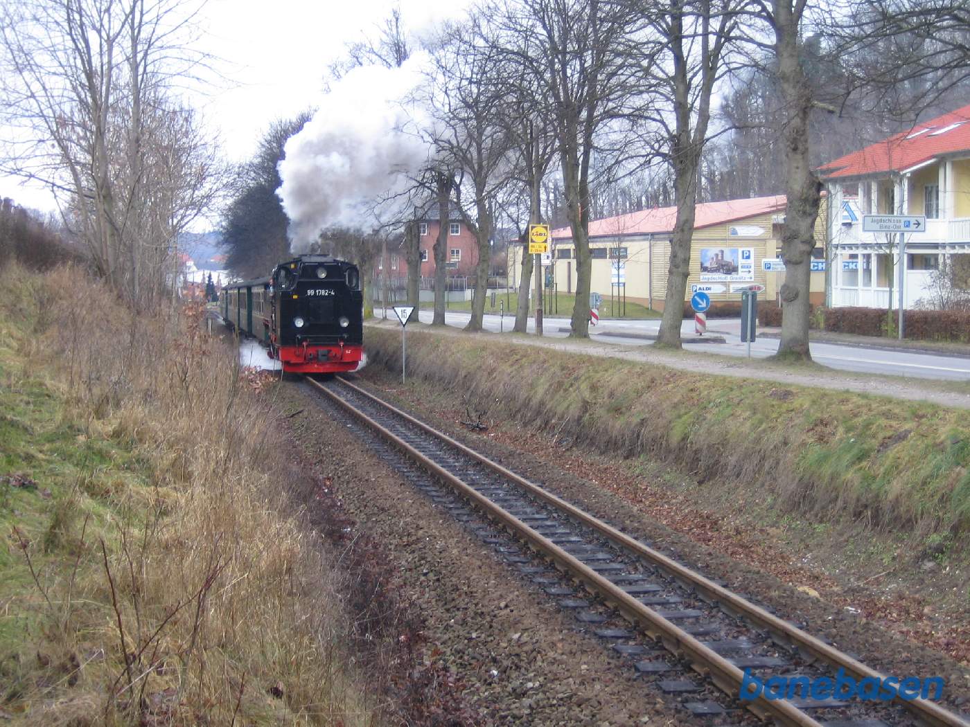 Efter krydsningen fortsætter vores damptog mod Göhren