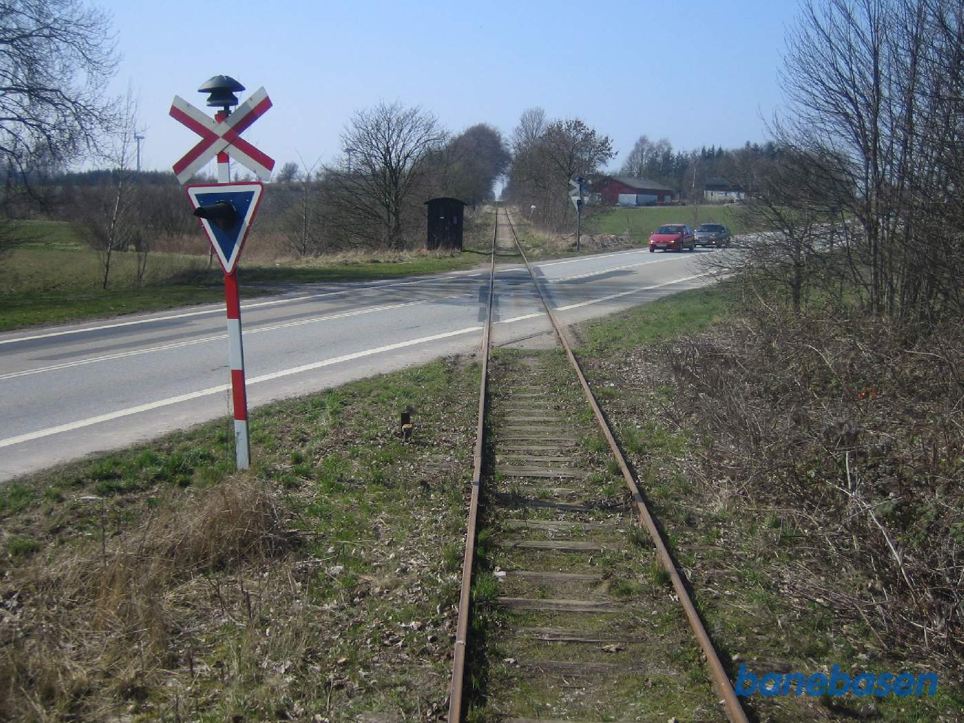Et skud ud af bagruden i retning mod Skælskør. Vi har netop passeret Næstved Landevej Et skud ud af bagruden i retning mod Skælskør. Vi har netop passeret Næstved Landevej