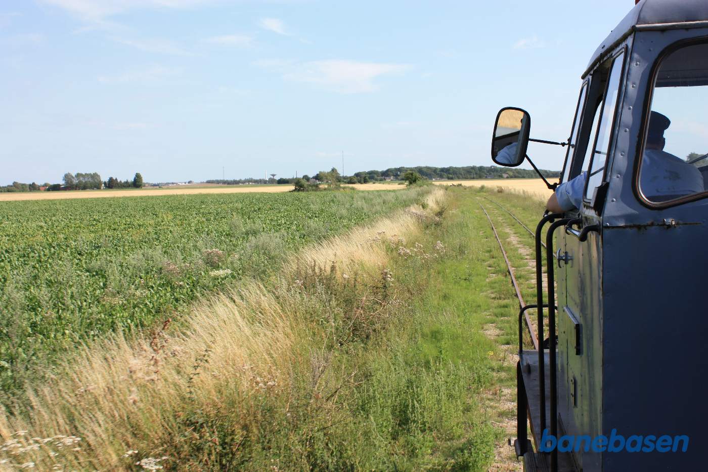 Et skud frem langs strækningen et sted lige efter vi er kommet ud af Merretskoven
