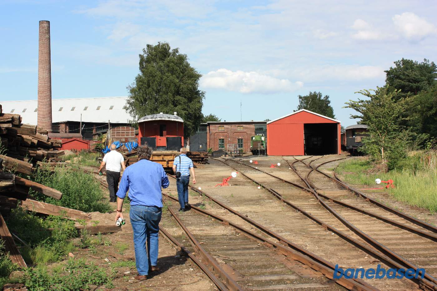Et vue ind over hele remiseområdet