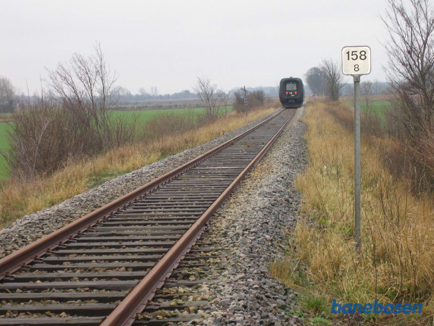 Toget set fra overkørsel 96