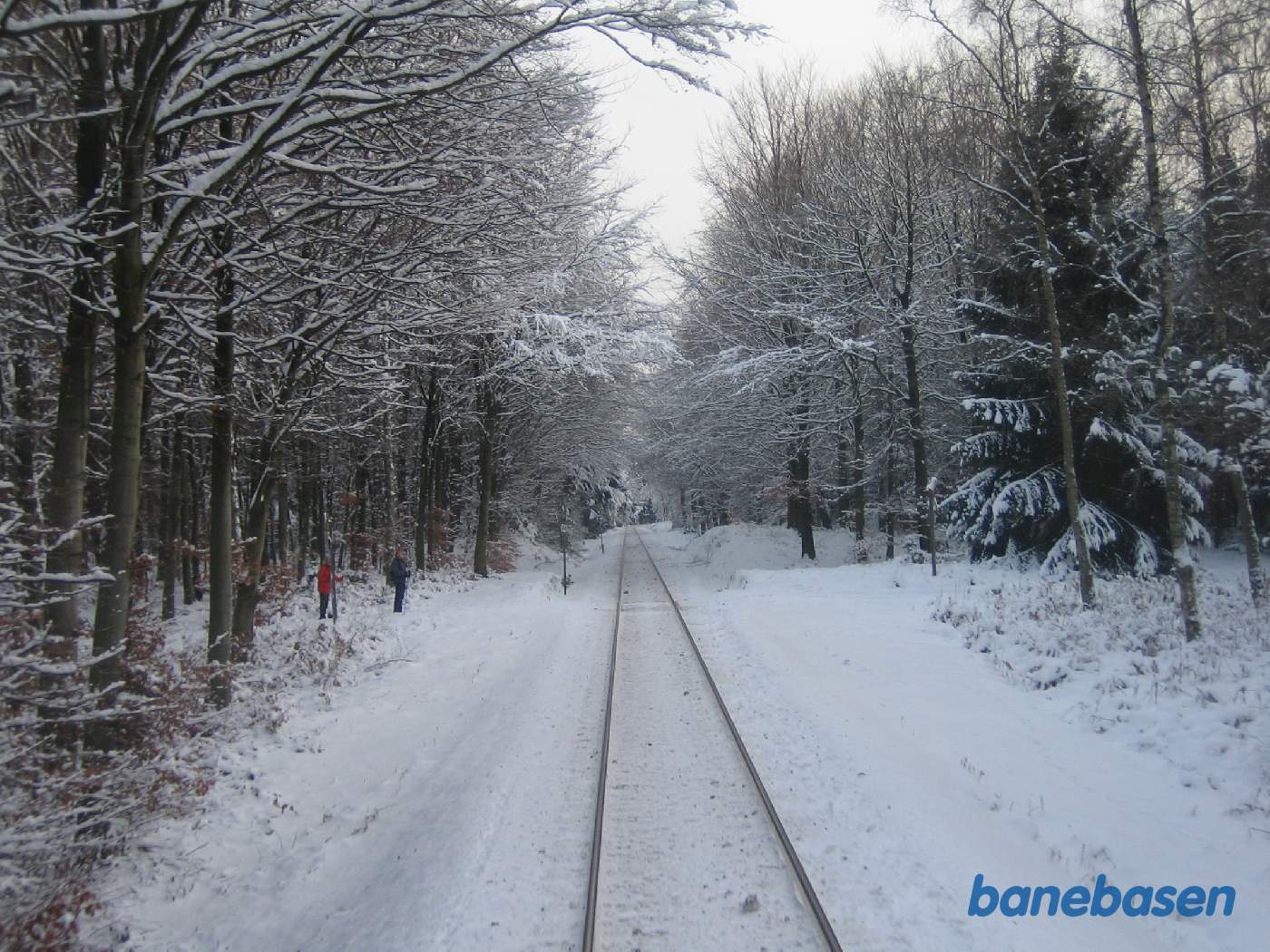 Det flotte snelandskab et sted på strækningen mellem Kagerup og Hillerød Det flotte snelandskab et sted på strækningen mellem Kagerup og Hillerød