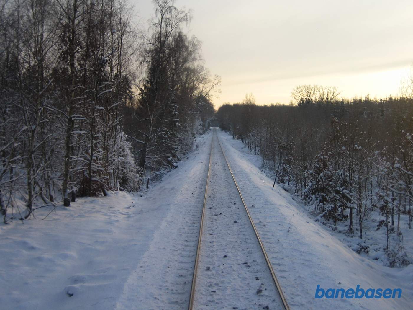 Det flotte snelandskab et sted på strækningen mellem Kagerup og Hillerød Det flotte snelandskab et sted på strækningen mellem Kagerup og Hillerød
