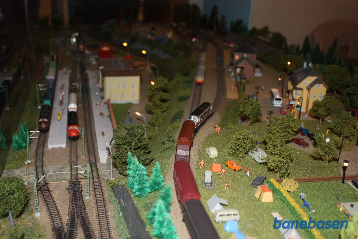 På museet er der også en flot modeljernbane