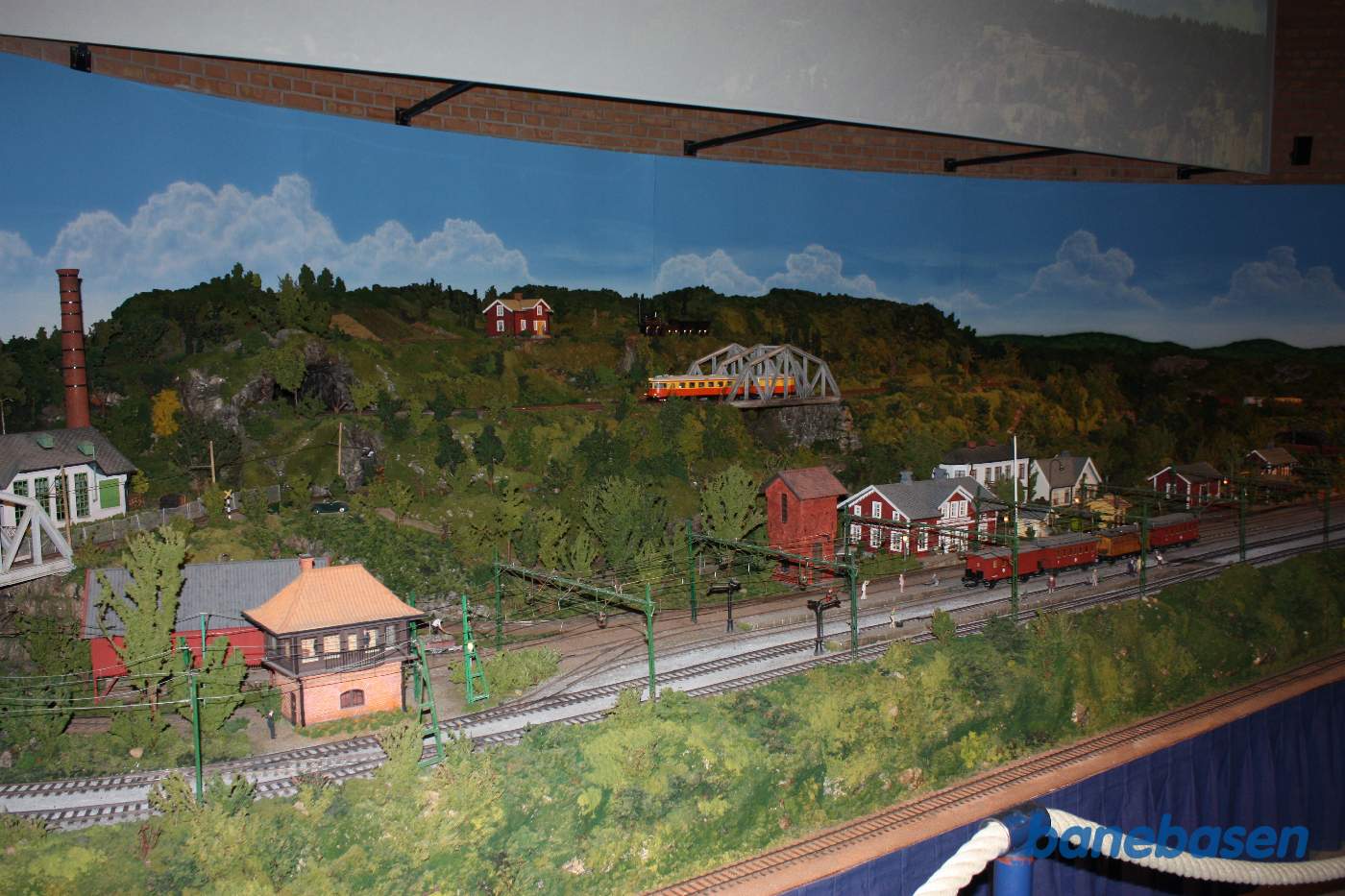 På museet er der også en flot modeljernbane