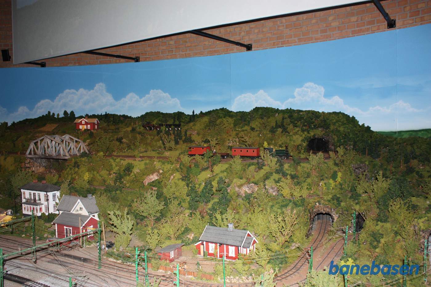 På museet er der også en flot modeljernbane