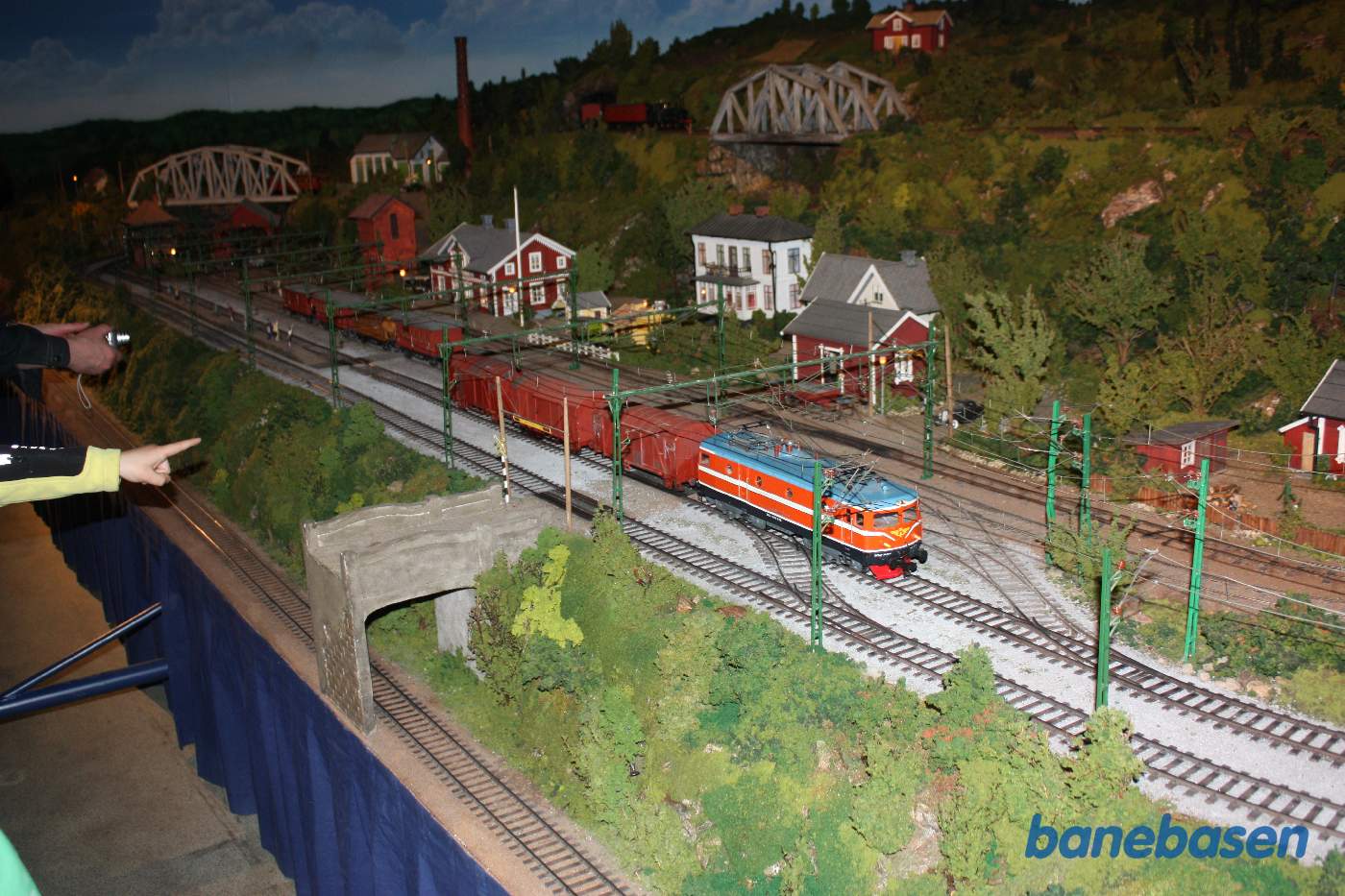 På museet er der også en flot modeljernbane