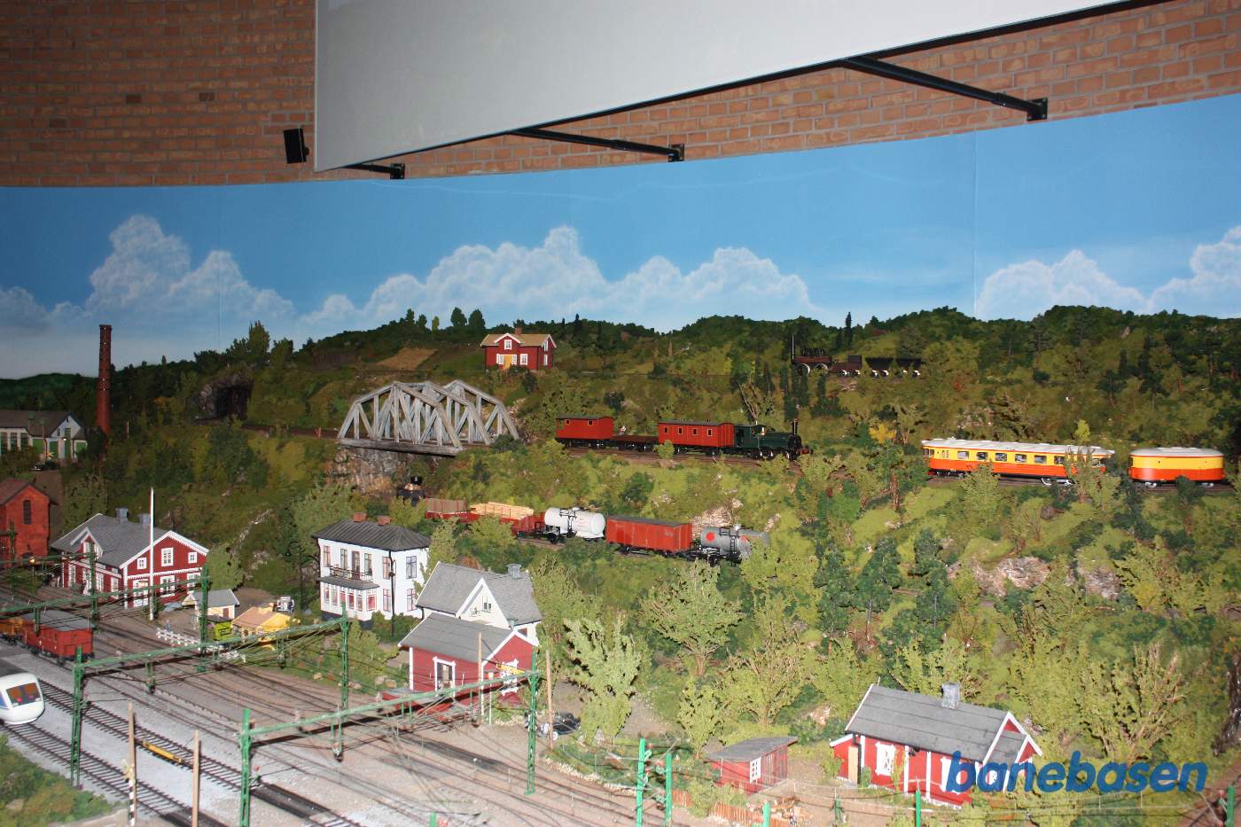 På museet er der også en flot modeljernbane