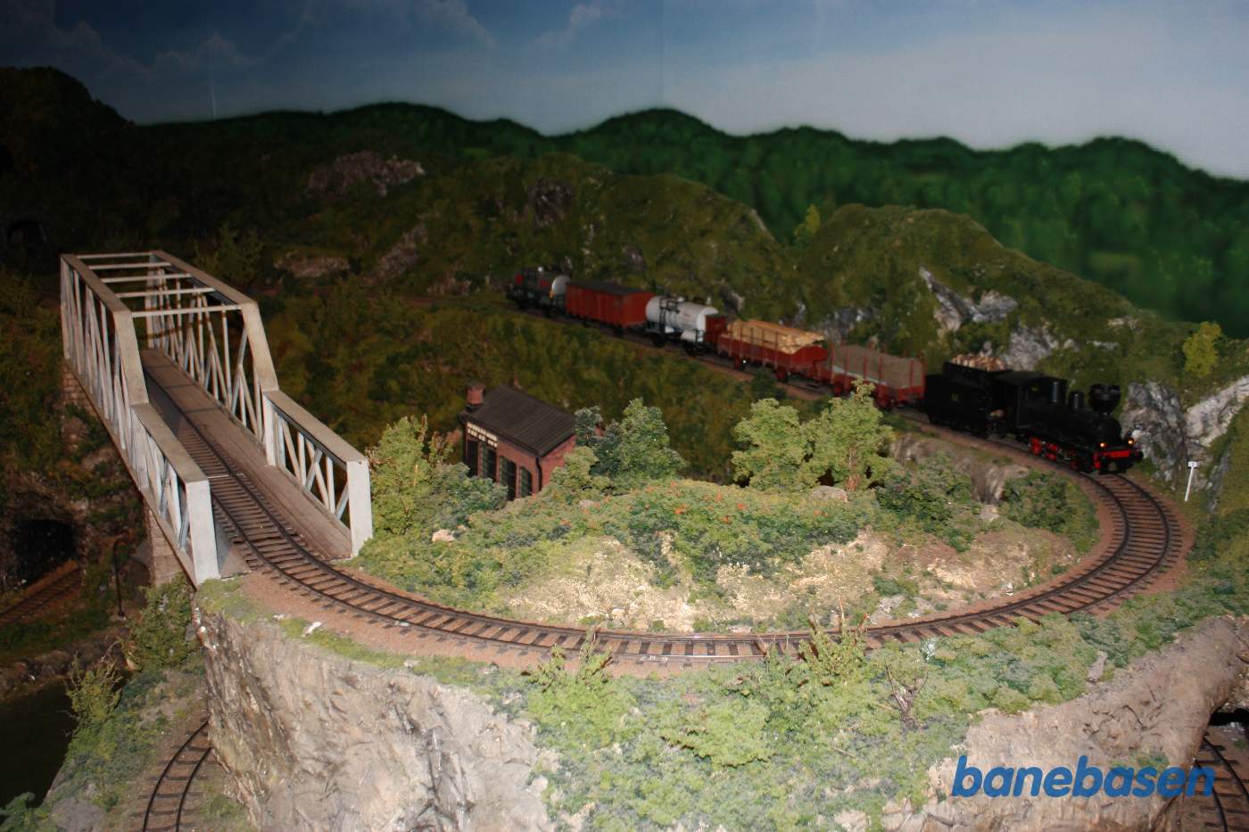 På museet er der også en flot modeljernbane